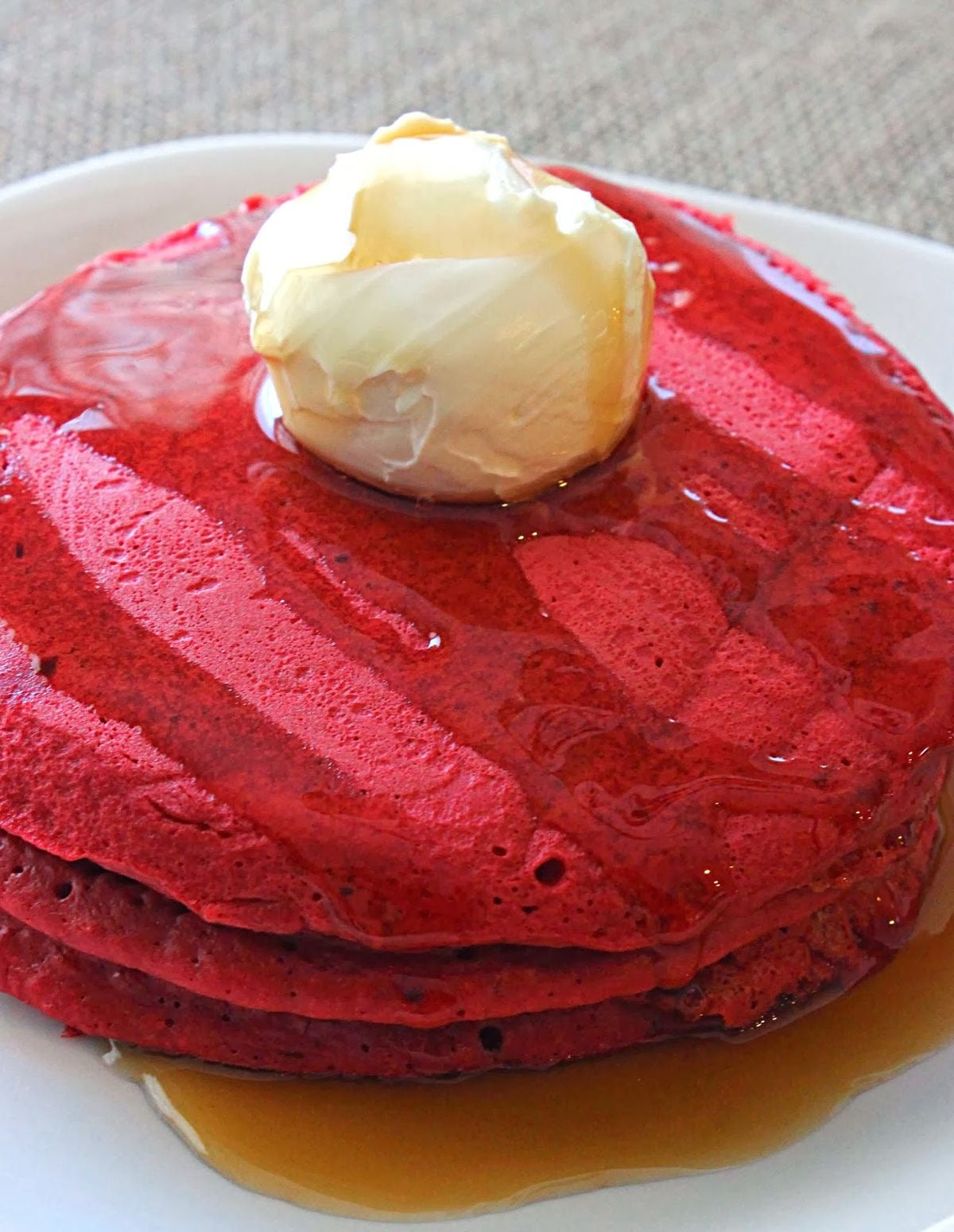 Red Velvet Pancakes
